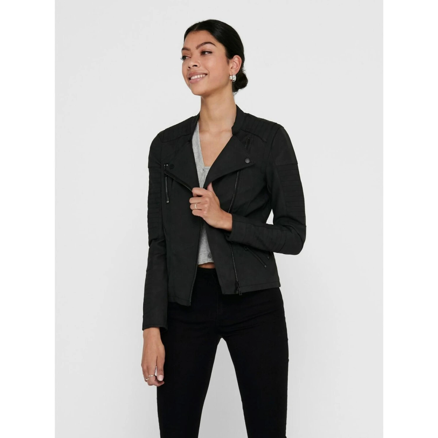 Damesjas Only Ava Imitation Cuir Biker 2 Damesjas Only Ava Imitation Cuir Biker - Afbeelding 2