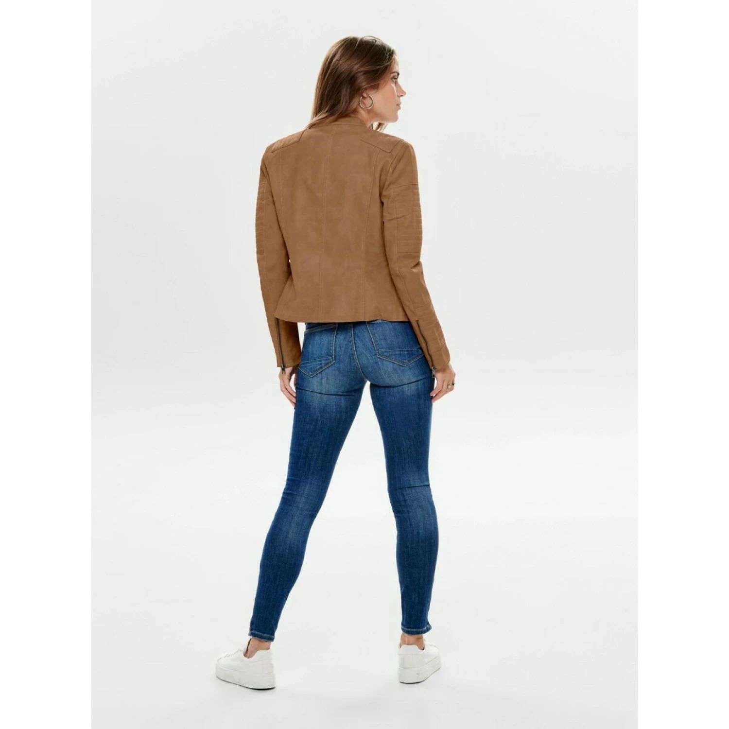 Leren Jas Voor Vrouwen Only Ava Imitation Cuir Biker 2 Leren Jas Voor Vrouwen Only Ava Imitation Cuir Biker - Afbeelding 2