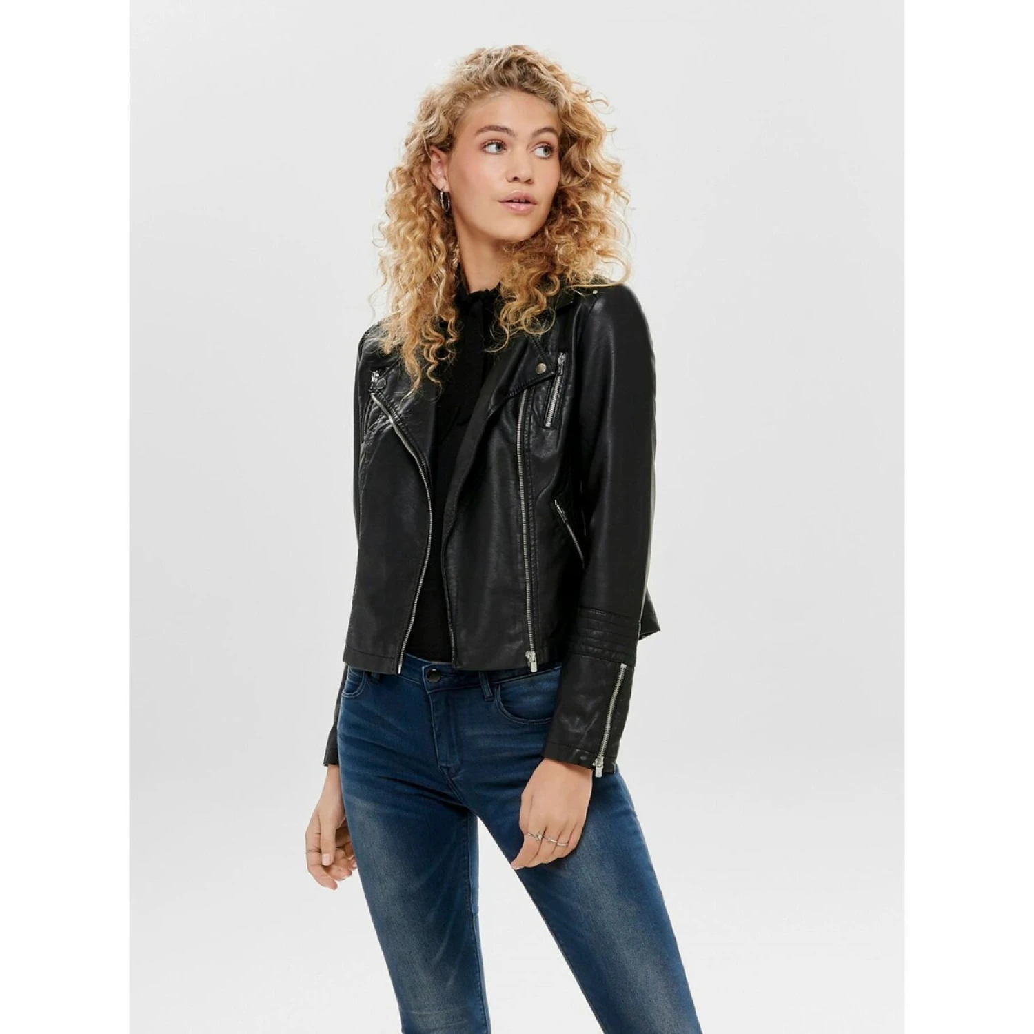 Leren Jas Voor Vrouwen Only Gemma Imitation Cuir Biker 2 Leren Jas Voor Vrouwen Only Gemma Imitation Cuir Biker - Afbeelding 2