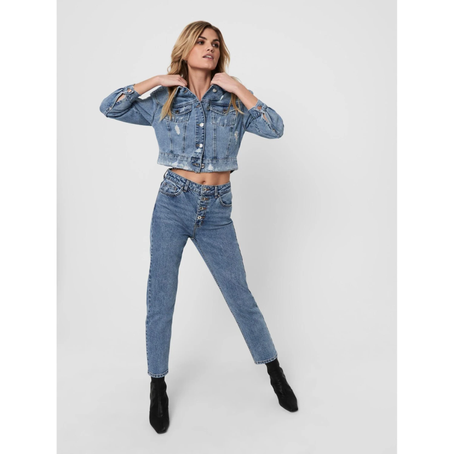 Dames Spijkerjack Only Onlmalibu Bj157 3 Dames Spijkerjack Only Onlmalibu Bj157 - Afbeelding 3