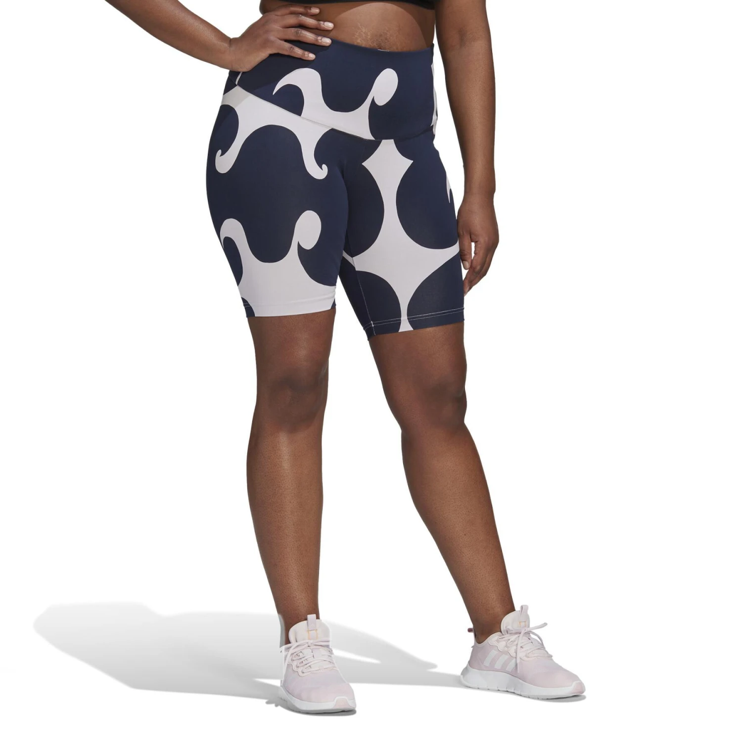 Geribde Korte Broek Voor Dames Van Gemiddelde Lengte Adidas Marimekko GT 7 Geribde Korte Broek Voor Dames Van Gemiddelde Lengte Adidas Marimekko GT - Afbeelding 7