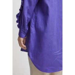 Damesblouse Met Ruches B.young Ivera -URBAN CLASSICS WINKEL b young 20812716 183839 purple corallites 4