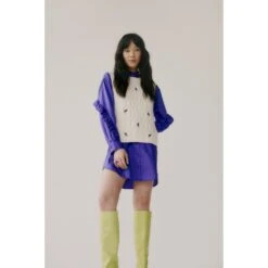 Damesblouse Met Ruches B.young Ivera -URBAN CLASSICS WINKEL b young 20812716 183839 purple corallites 7