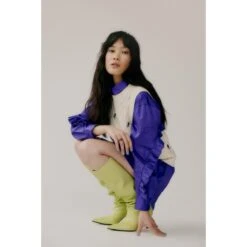 Damesblouse Met Ruches B.young Ivera -URBAN CLASSICS WINKEL b young 20812716 183839 purple corallites 8