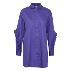 Damesblouse Met Ruches B.young Ivera -URBAN CLASSICS WINKEL b young 20812716 183839 purple corallites 9