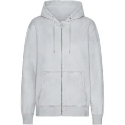 Hooded Sweatshirt Met Rits Colorful Standard Classic Organic Faded Grey