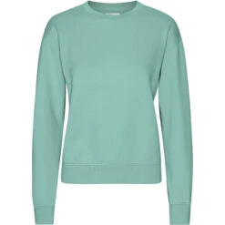 Dames Sweatshirt Met Ronde Hals Colorful Standard Classic Organic Seafoam Green