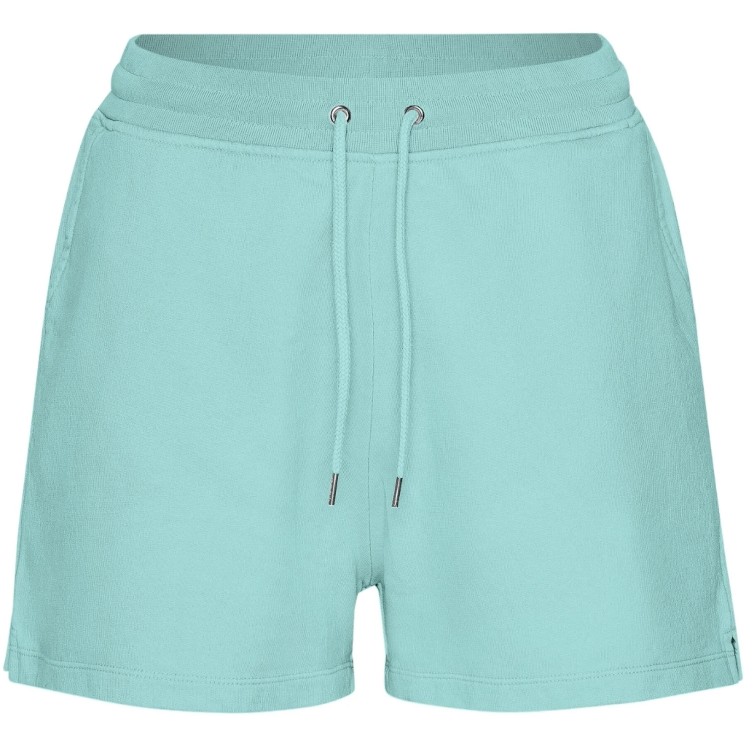 Damesshort Colorful Standard Organic Teal Blue 1 Damesshort Colorful Standard Organic Teal Blue