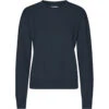 Dames Sweatshirt Met Ronde Hals Colorful Standard Classic Organic Navy Blue