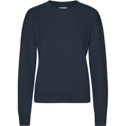Dames Sweatshirt Met Ronde Hals Colorful Standard Classic Organic Navy Blue