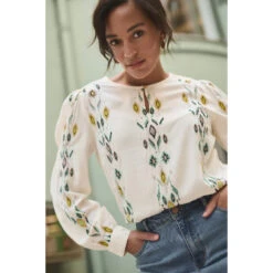 Vrouwenblouse Cream Polly -URBAN CLASSICS WINKEL cream 10610936 105393 2