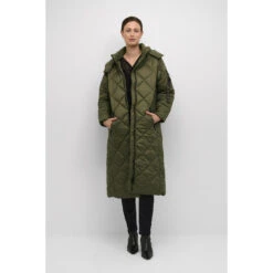 Lange Damesjas Cream Gaiagro -URBAN CLASSICS WINKEL cream 10611583 190403 2