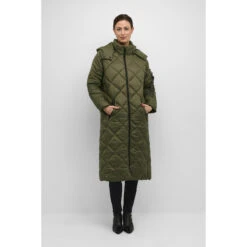 Lange Damesjas Cream Gaiagro -URBAN CLASSICS WINKEL cream 10611583 190403 3