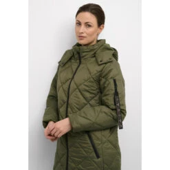 Lange Damesjas Cream Gaiagro -URBAN CLASSICS WINKEL cream 10611583 190403 5