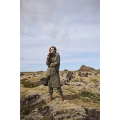 Lange Damesjas Cream Gaiagro -URBAN CLASSICS WINKEL cream 10611583 190403 6