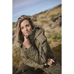 Lange Damesjas Cream Gaiagro -URBAN CLASSICS WINKEL cream 10611583 190403 8