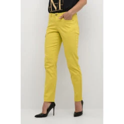 Damesjeans In Keperstof Cream Ann Coco Fit -URBAN CLASSICS WINKEL cream 10612252 140647 3