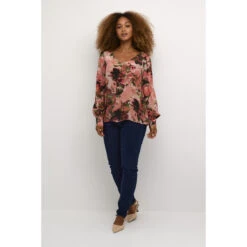 Vrouwenblouse Cream Eliza -URBAN CLASSICS WINKEL cream 10612329 105502 2