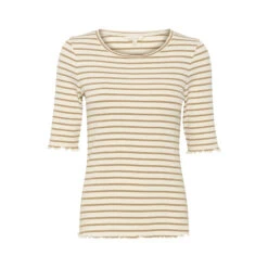 Vrouwenblouse Cream Ribba Stripe