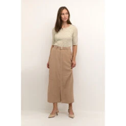 Vrouwenblouse Cream Ribba Stripe -URBAN CLASSICS WINKEL cream 10612457 105572 2