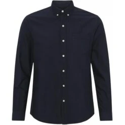 Overhemd Colorful Standard Organic Navy Blue