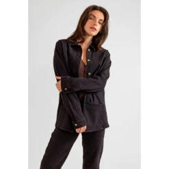 Lichtgewicht Zwart Katoenen Denim Damesjack F.A.M. Paris Vivian -URBAN CLASSICS WINKEL f a m paris lv 05 cl black 3