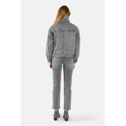 Grijs Oversized Denim Damesjack F.A.M. Paris Vicky -URBAN CLASSICS WINKEL f a m paris lv 16 ov grey 3