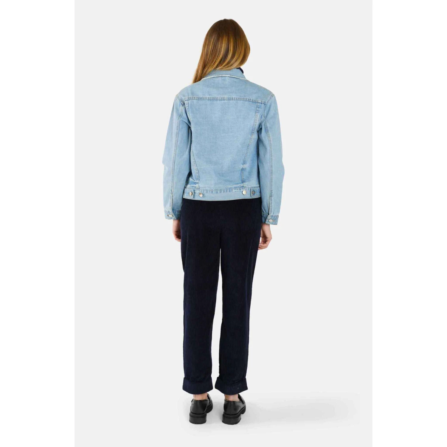 Oversized Blauw Denim Jack Van Verschoten Katoen Voor Dames F.A.M. Paris Vivi 4 Oversized Blauw Denim Jack Van Verschoten Katoen Voor Dames F.A.M. Paris Vivi - Afbeelding 4
