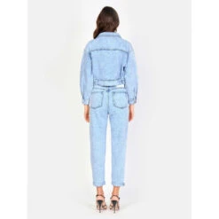 Damesblauwe Katoenen Oversized Spijkerjas F.A.M. Paris Vanessa -URBAN CLASSICS WINKEL f a m paris lv 46 ov ice blue 3