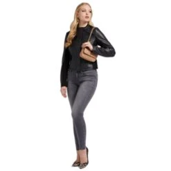 Leren Jas Voor Vrouwen Guess New Fiammetta 7 Leren Jas Voor Vrouwen Guess New Fiammetta -URBAN CLASSICS WINKEL guess w2yl19 we480 jblk 2