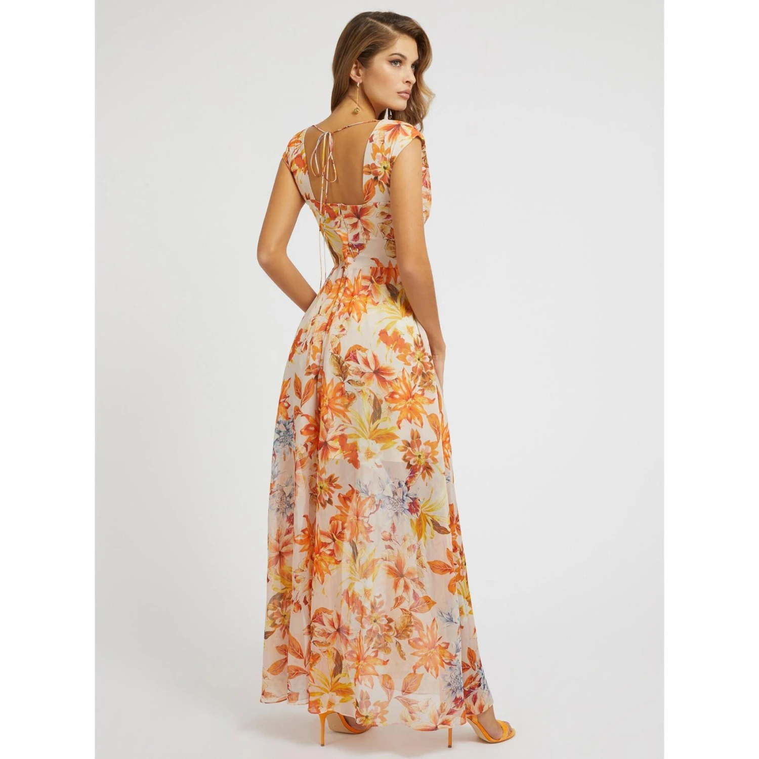 Vrouwen Mouwloze Maxi Jurk Guess Gilda 6 Vrouwen Mouwloze Maxi Jurk Guess Gilda - Afbeelding 6