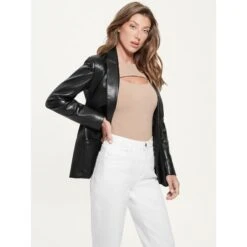 Blazer Leatherette Vrouw Guess New Emilie -URBAN CLASSICS WINKEL guess w3rn47 wf8p0 jblk 16