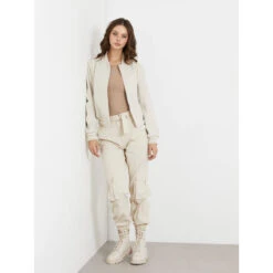 Cargo Broek Voor Dames Guess Rico -URBAN CLASSICS WINKEL guess w4rb18 wfvv0 g1l7 foamy taupe 5