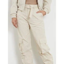 Cargo Broek Voor Dames Guess Rico -URBAN CLASSICS WINKEL guess w4rb18 wfvv0 g1l7 foamy taupe 6