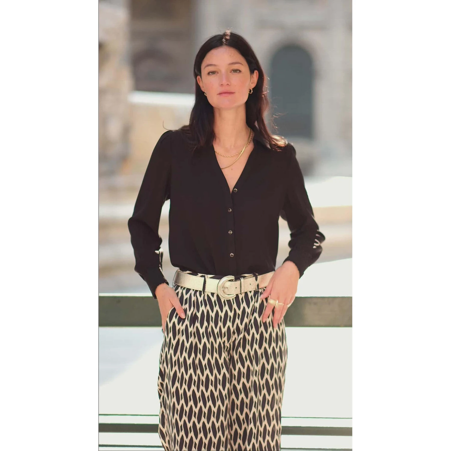 LA PETITE ETOILE Vrouwenblouse La Petite Étoile Tix 2 LA PETITE ETOILE Vrouwenblouse La Petite Étoile Tix - Afbeelding 2