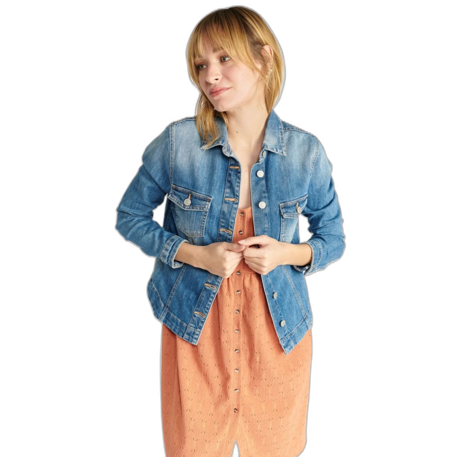 Dames Spijkerjack Le Temps Des Cerises Lilly 2 Dames Spijkerjack Le Temps Des Cerises Lilly - Afbeelding 2