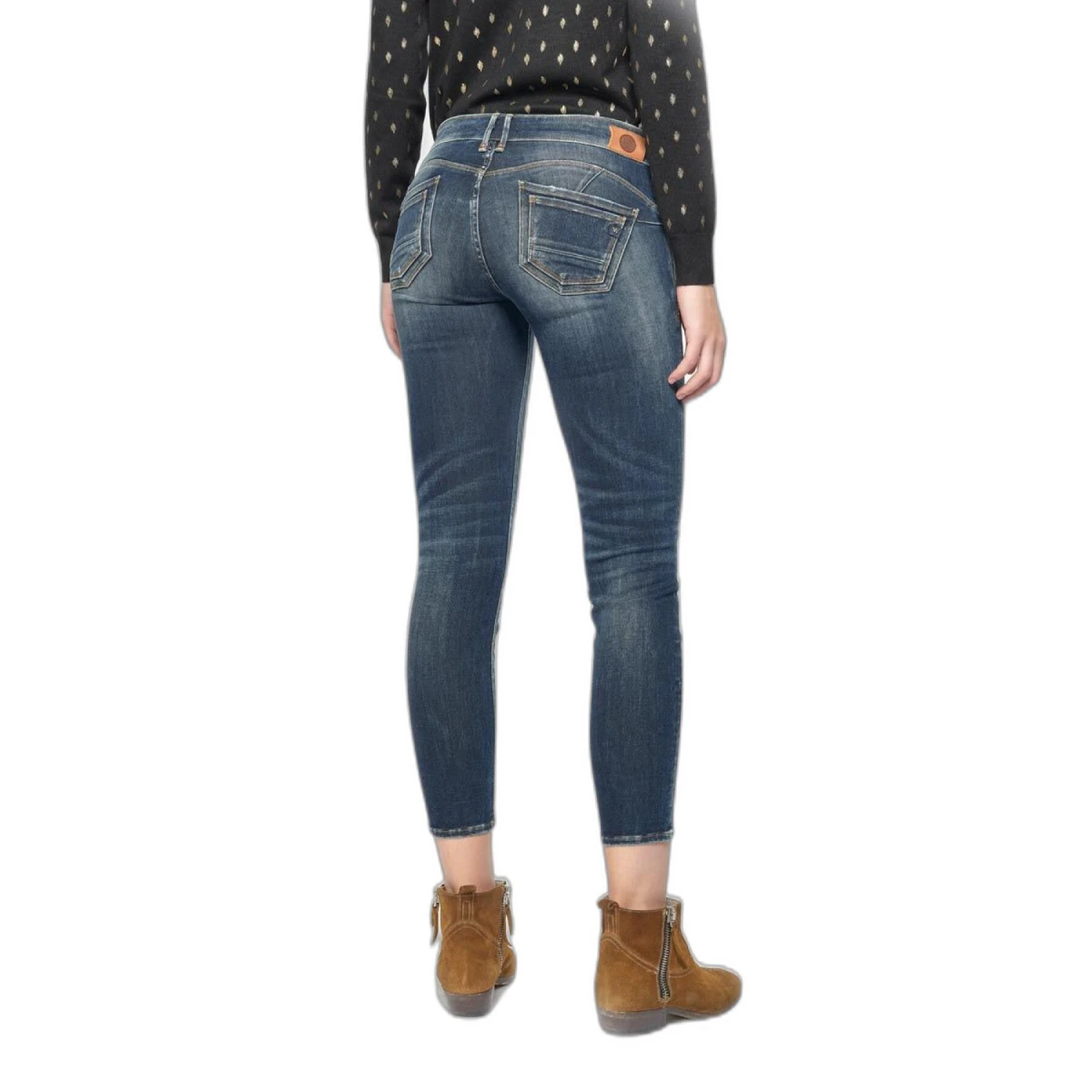 Damesjeans Met Hoge Taille 7/8 Le Temps Des Cerises Sib Pulp Destroy N°2 3 Damesjeans Met Hoge Taille 7/8 Le Temps Des Cerises Sib Pulp Destroy N°2 - Afbeelding 3