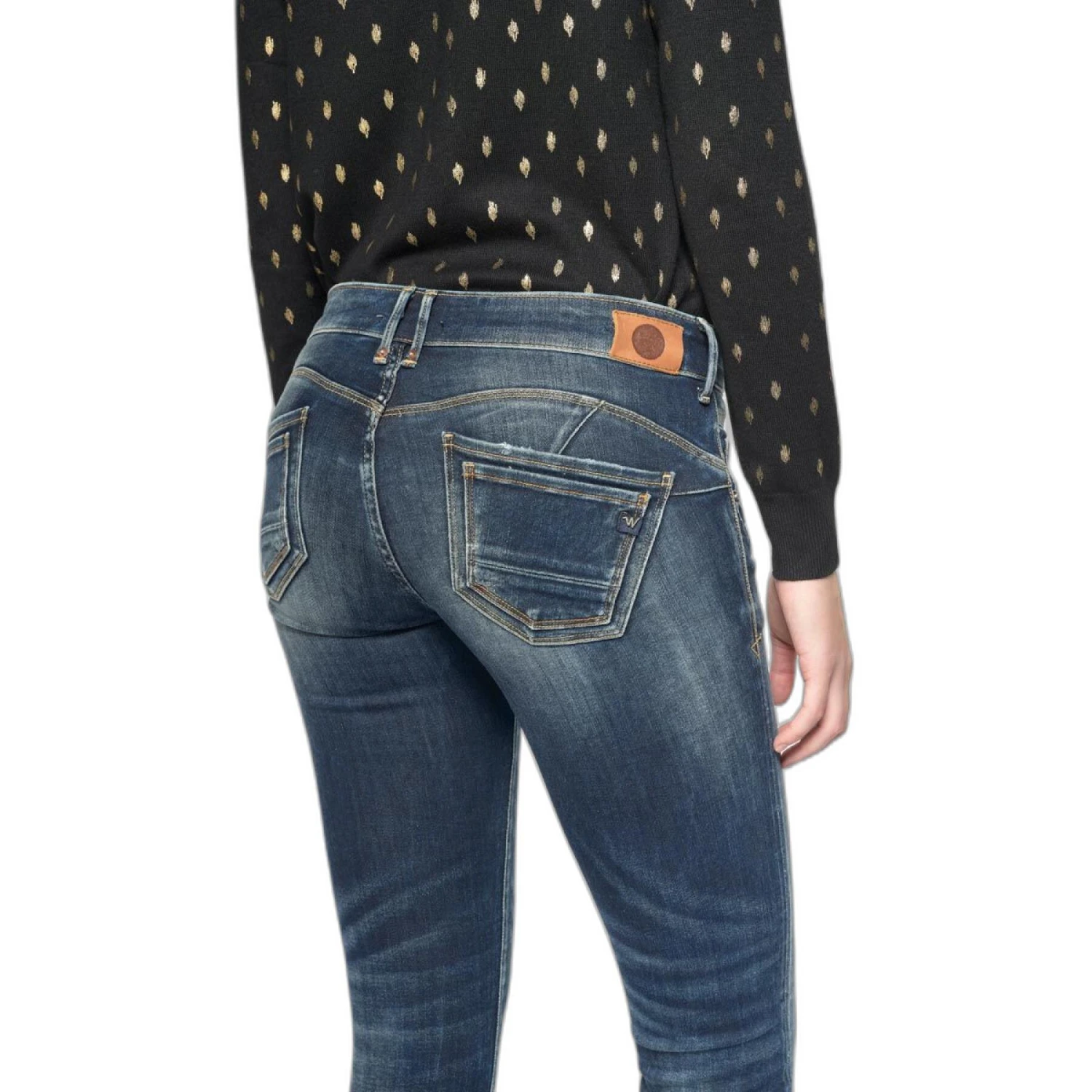 Damesjeans Met Hoge Taille 7/8 Le Temps Des Cerises Sib Pulp Destroy N°2 5 Damesjeans Met Hoge Taille 7/8 Le Temps Des Cerises Sib Pulp Destroy N°2 - Afbeelding 5