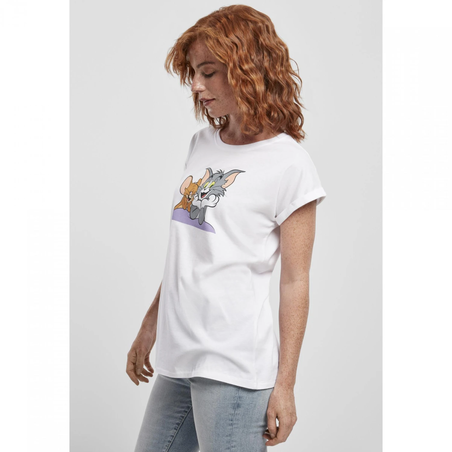 Dames-T-shirt Urban Classics Femme Tom & Jerry 4 Dames-T-shirt Urban Classics Femme Tom & Jerry - Afbeelding 4