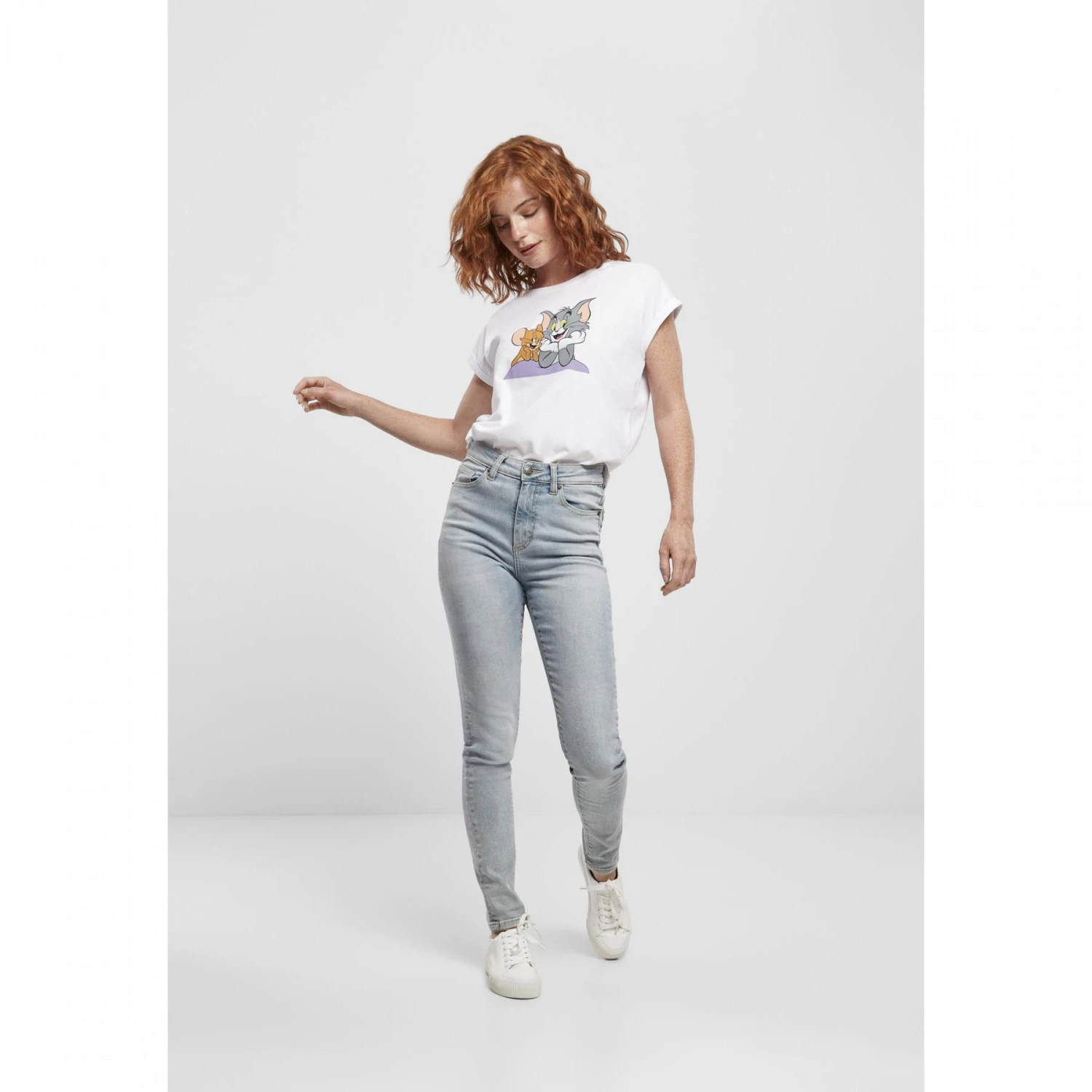 Dames-T-shirt Urban Classics Femme Tom & Jerry 2 Dames-T-shirt Urban Classics Femme Tom & Jerry - Afbeelding 2