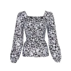 Dameshemd Moss Copenhagen Della Ladonna Smock AOP -URBAN CLASSICS WINKEL moss copenhagen 16954 arctic ice flwr 2