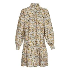 Dames Mini-jurk Moss Copenhagen Minetta Benina AOP -URBAN CLASSICS WINKEL moss copenhagen 17396 d tobacco flowe d tobacco flowe 4