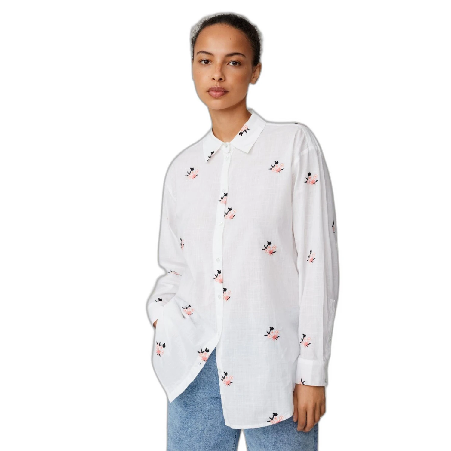 Vrouwenblouse Moss Copenhagen Elvyne Emb 4 Vrouwenblouse Moss Copenhagen Elvyne Emb - Afbeelding 4