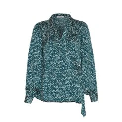 Dameshemd Moss Copenhagen Sidera Myrina Wrap AOP