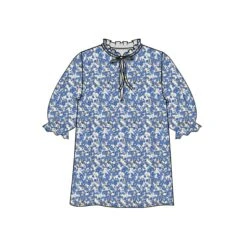 Damesblouse 2/4 Hoog Moss Copenhagen Liriana Taila AOP