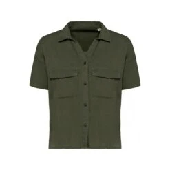 Dameshemd Met Korte Mouwen Van Lyocell Tencel™ Native Spirit -URBAN CLASSICS WINKEL native spirit ns514 75144 5