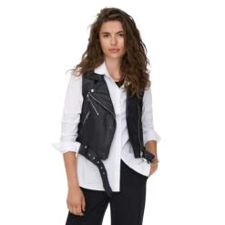 Mouwloze Kunstleren Jas Voor Vrouwen Only Vera 10 Mouwloze Kunstleren Jas Voor Vrouwen Only Vera -URBAN CLASSICS WINKEL only 15239240 3712965 4