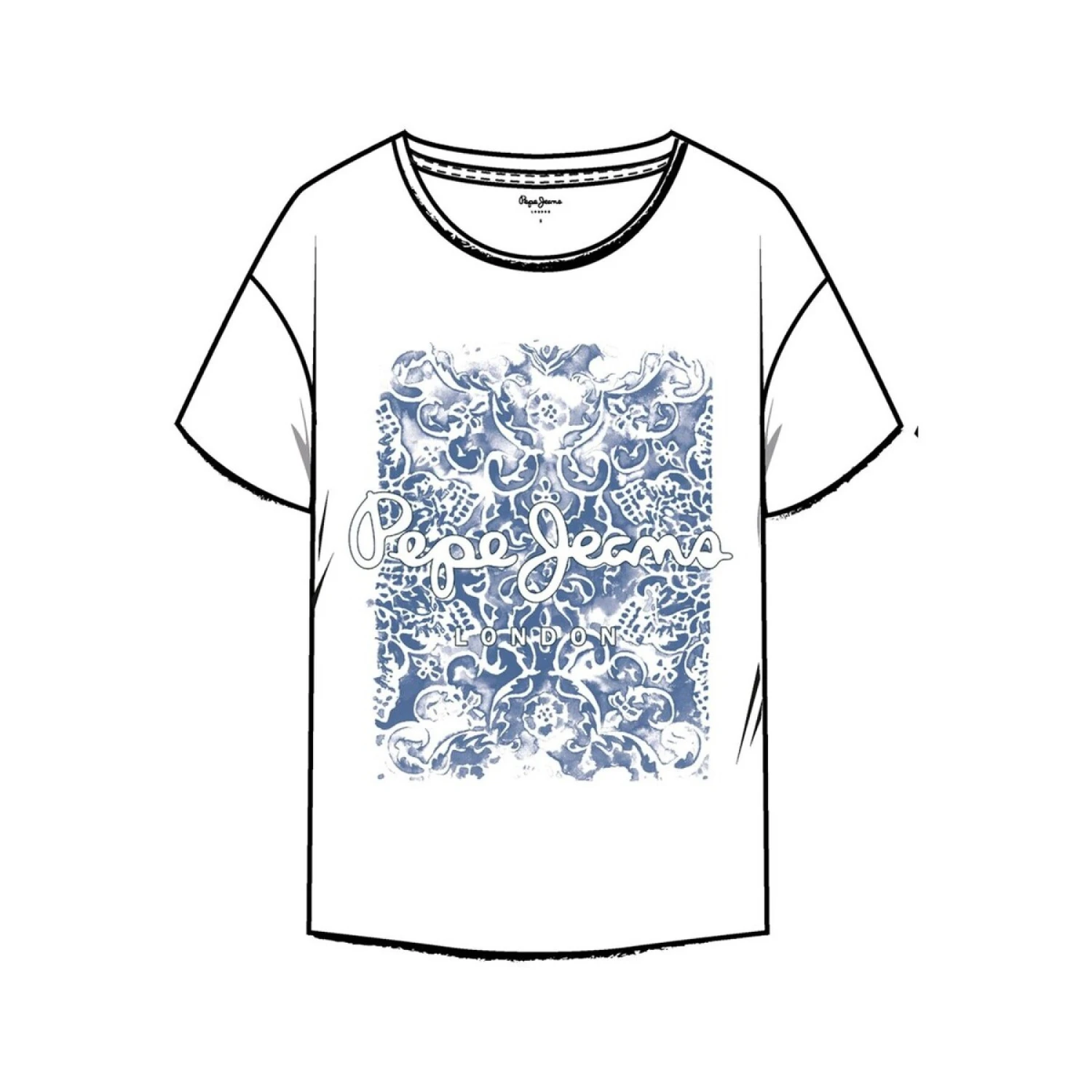 Dames-T-shirt Pepe Jeans Jury 1 Dames-T-shirt Pepe Jeans Jury