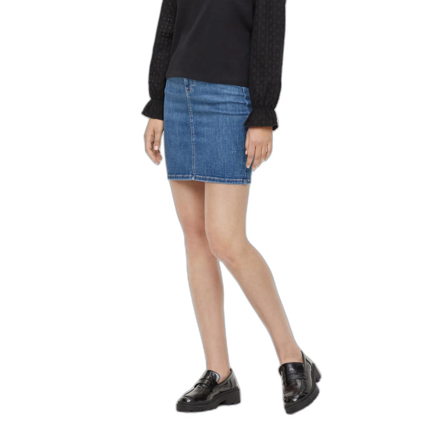 Dames Spijkerrok Pieces Lili 1 Dames Spijkerrok Pieces Lili