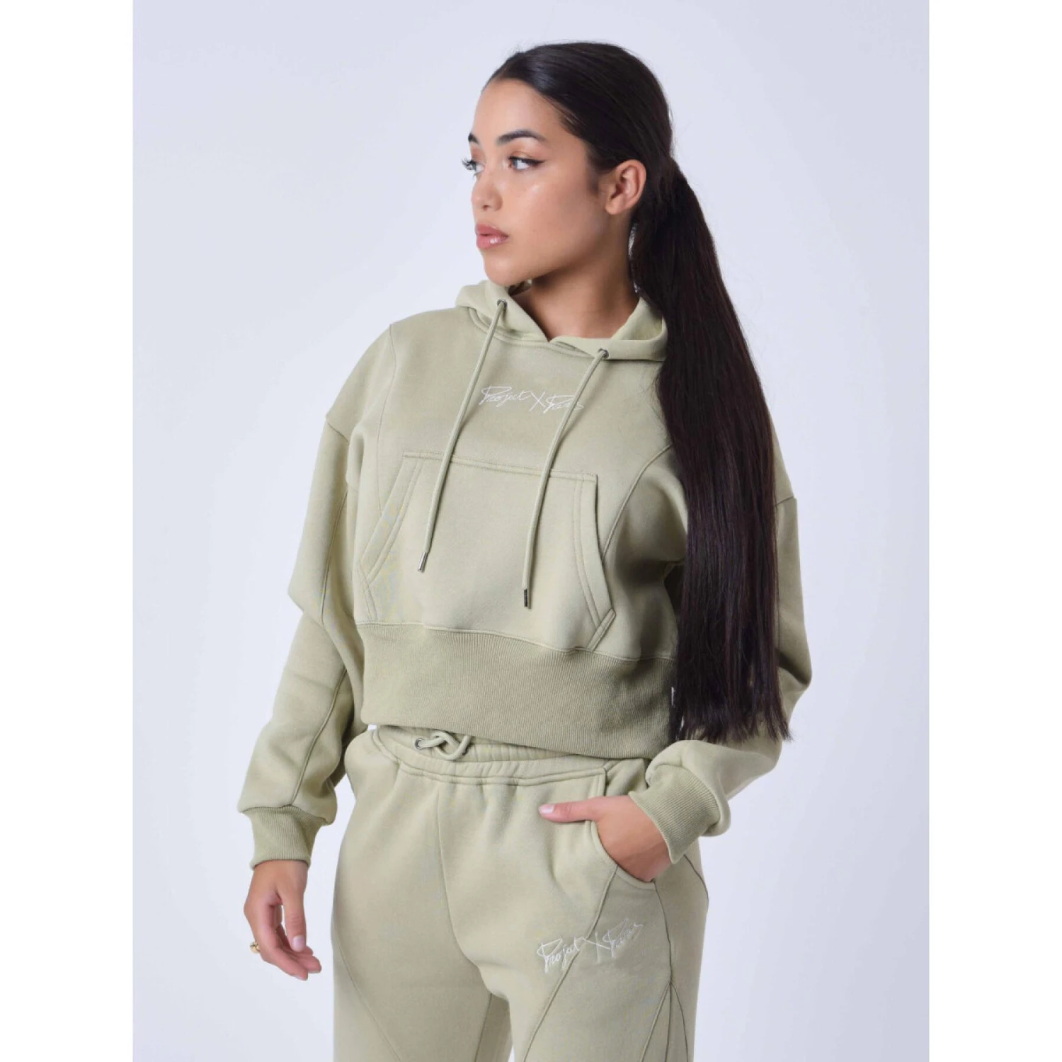 Sweatshirt Hoodie Met Oversteek Voor Dames Project X Paris 2 Sweatshirt Hoodie Met Oversteek Voor Dames Project X Paris - Afbeelding 2